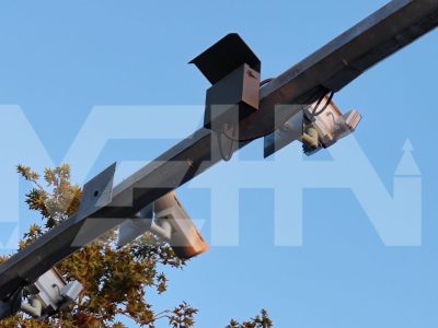 دوربین های نظارتی تولید شرکت مهاکو نصب شده بر روی دکل