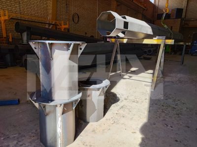 دکل های منوپل چندوجهی درحال تولید در کارگاه شرکت مهاکو