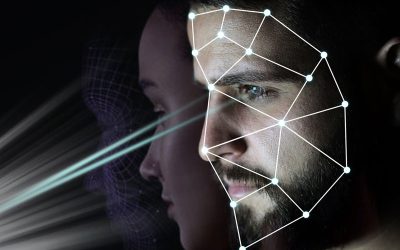 صورت فرد درحال پردازش توسط سامانه تشخیص چهره میباشد.