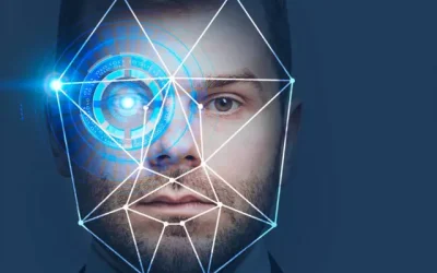 سامانه تشخیص چهره درحال بررسی الگوها بر روی صورت فرد میباشد.